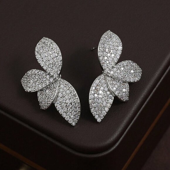 Women's Rakol Elegant Copper Irregular-Shaped Earrings - Picture 8 of 14